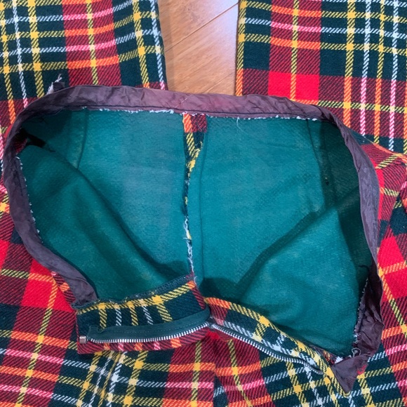 Vintage Bobbie Brooks Plaid Button-Up Vest/flare pant set approx size 8 - Picture 10 of 16